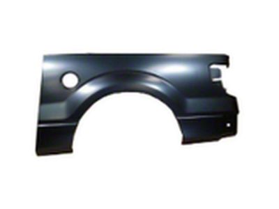 Replacement Bed Panel without Fender Flare Holes; Passenger Side (09-14 F-150 Styleside w/ 6-Foot Bed)