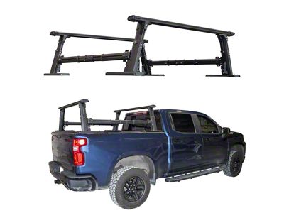 Bed Rack; Black (04-25 F-150 Styleside)