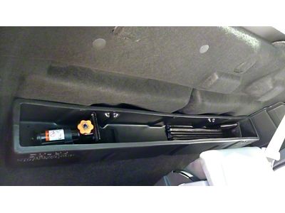 Behind-the-Seat Storage; Black (15-24 F-150 Regular Cab)