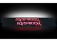 Billet Front Door Sill Plates with Raptor Logo; Black Finish with Red Illumination (09-14 F-150)
