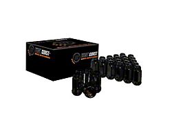 Black Acorn Lug Nuts; M14x2.0; Set of 24 (04-14 F-150)