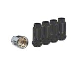 Black Acorn Wheel Locks; M14x2; Set of 4 (04-14 F-150)