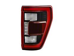 Black Appearance Package OE Style LED Tail Light; Chrome Housing; Red/Clear Lens; Passenger Side (21-23 F-150 w/ Factory LED BLIS Tail Lights)