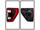 Black Appearance Package OE Style LED Tail Light; Chrome Housing; Red/Clear Lens; Passenger Side (21-23 F-150 w/ Factory LED BLIS Tail Lights)