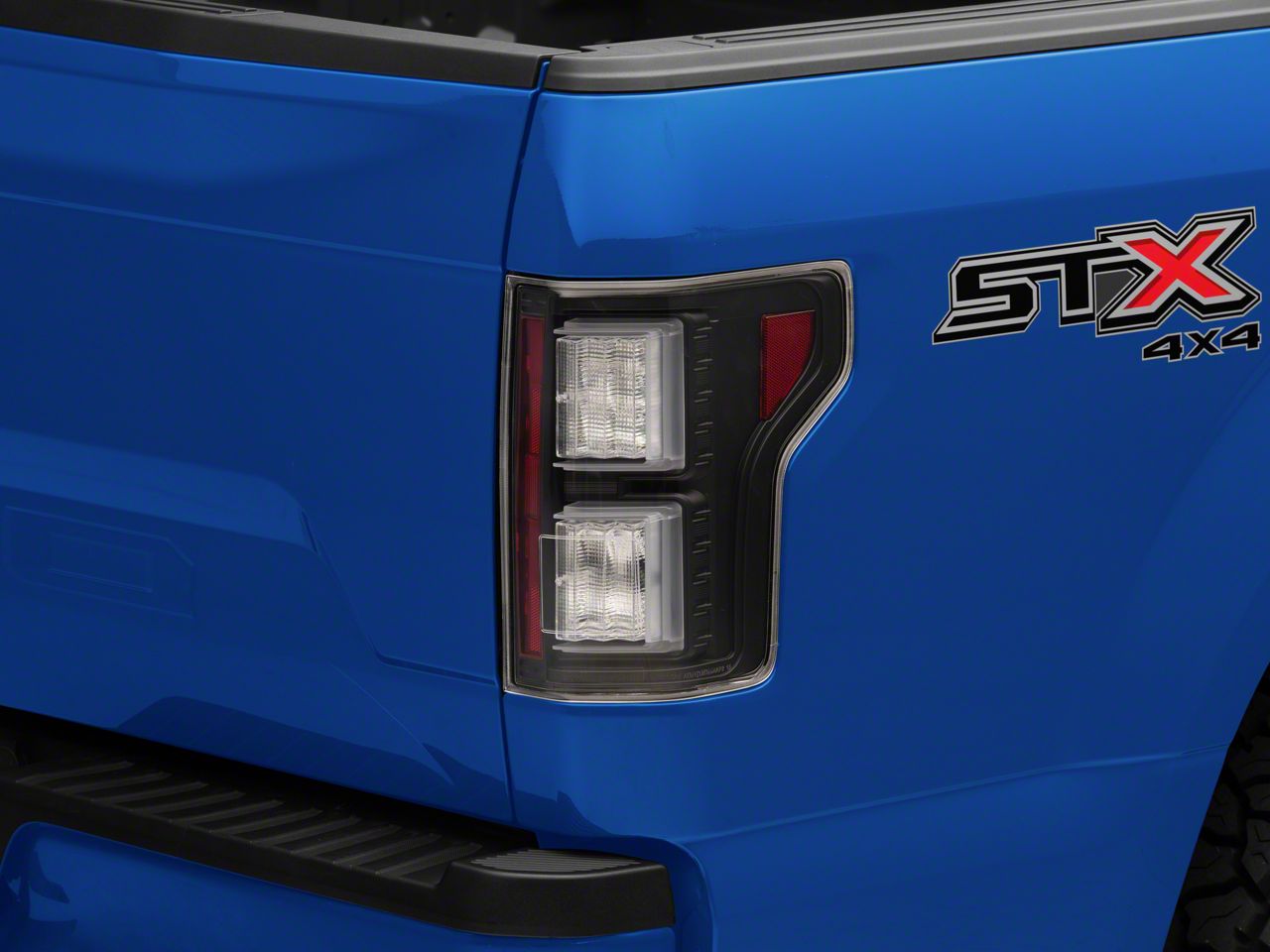 F150 Light Bar LED Tail Lights; Black Housing; Clear Lens (1820 F150