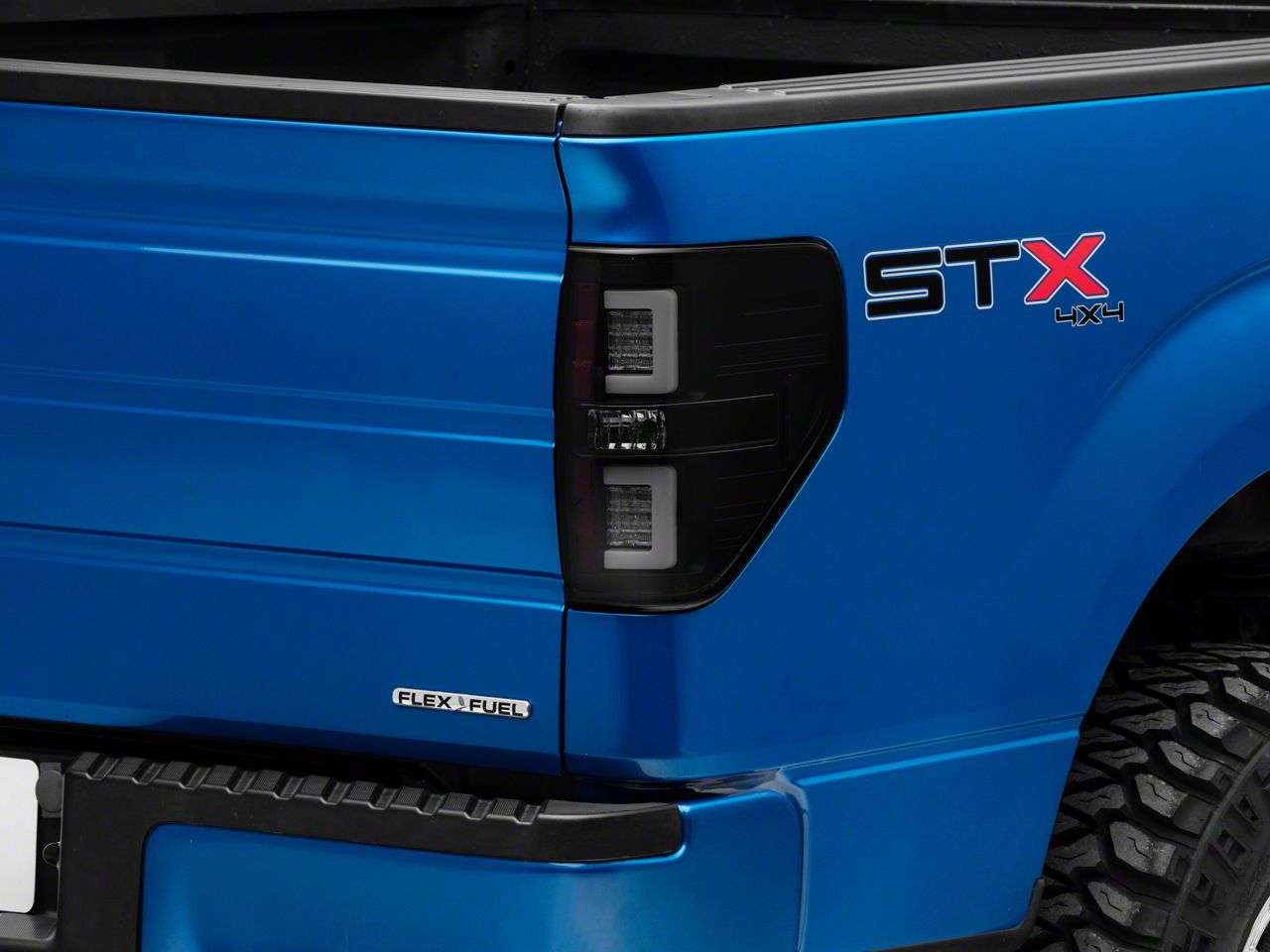 F150 Version 2 Light Bar LED Tail Lights; Black Smoked (0914 F150