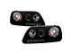 LED Halo Projector Headlights; Black Housing; Smoked Lens (97-03 F-150)