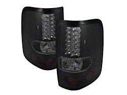 LED Tail Lights; Black Housing; Smoked Lens (04-08 F-150 Styleside)