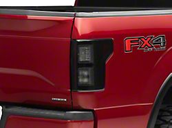 Light Bar LED Tail Lights; Black Housing; Smoked Lens (15-17 F-150 w/ Factory Halogen Non-BLIS Tail Lights)