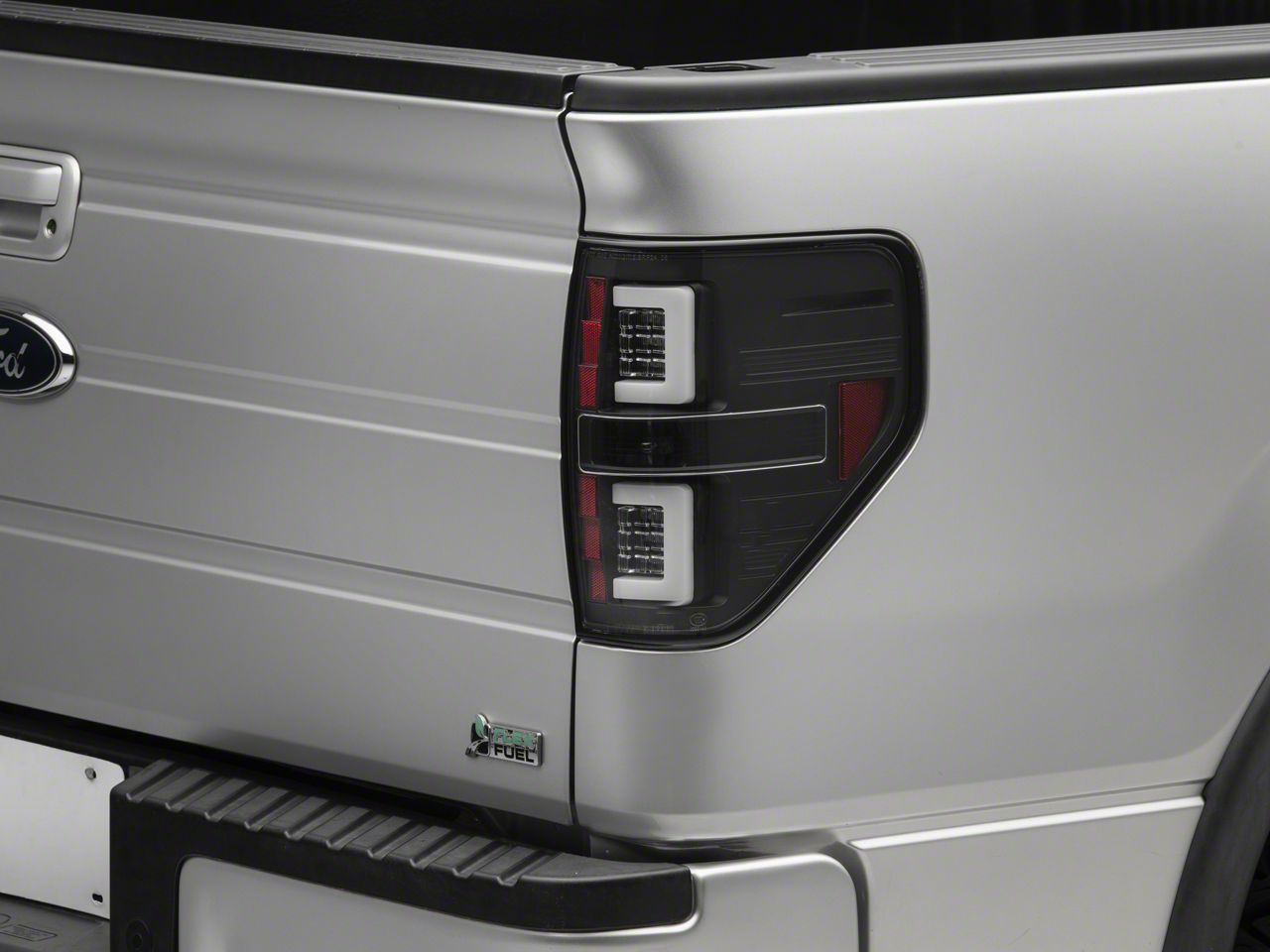 F150 Version 2 Light Bar LED Tail Lights; Black (0914 F150 Styleside)