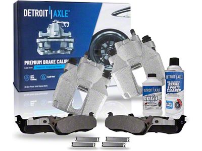 Brake Calipers with Ceramic Brake Pads, Brake Fluid and Cleaner; Rear (97-03 F-150 w/ Rear Disc Brakes)
