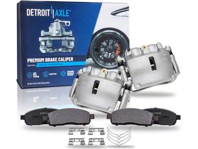 Brake Calipers with Ceramic Brake Pads; Front (04-08 F-150)