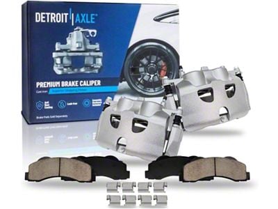 Brake Calipers with Ceramic Brake Pads; Front (10-11 F-150)