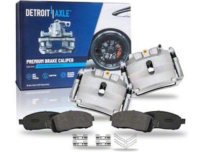 Brake Calipers with Ceramic Brake Pads; Front (04-05 F-150)