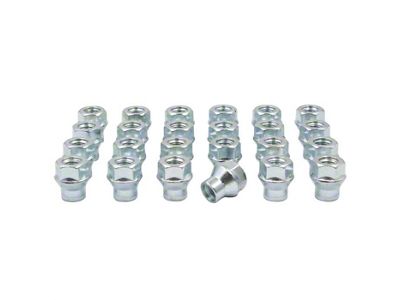 Bright Zinc ET Bulge Acorn Lug Nut Kit; 14mm x 1.5; Set of 24 (15-24 F-150)