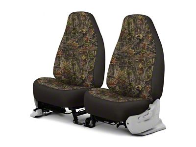 Camo Custom 1st Row Bucket Seat Covers; True Timber Kinati (21-24 F-150 w/ Non-Max Recline Bucket Seats)