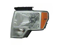 CAPA Replacement Headlight; Driver Side (09-14 F-150 w/ Factory Halogen Headlights)