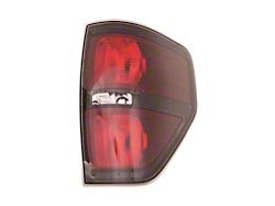 CAPA Replacement Tail Light; Chrome Housing; Red Lens; Passenger Side (09-14 F-150 Styleside)