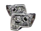 CCFL Projector Headlights; Chrome Housing; Clear Lens (09-14 F-150 w/ Factory Halogen Headlights)