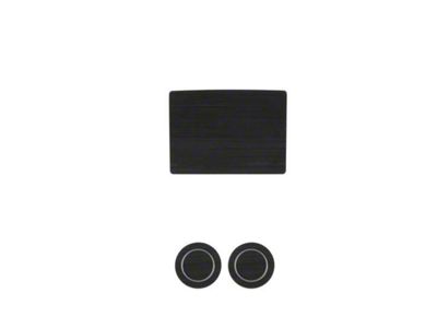 Center Console Cup Holder Inserts; Black/Gray (17-25 F-150 w/ Bench Seat)