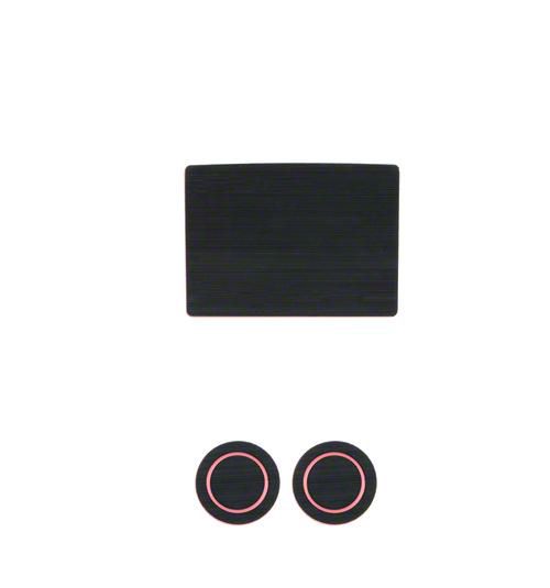Center Console Cup Holder Inserts; Black/Pink (17-24 F-150 w/ Bench Seat)