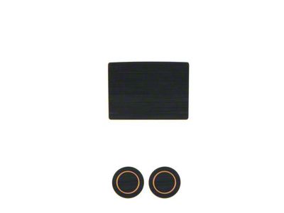Center Console Cup Holder Inserts; Black/Tan (17-25 F-150 w/ Bench Seat)