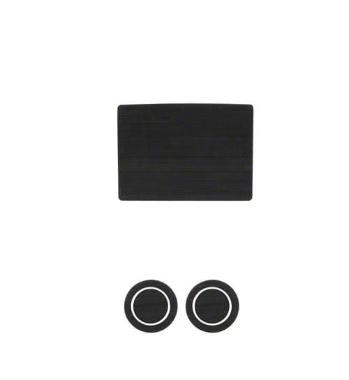 Center Console Cup Holder Inserts; Black/White (17-24 F-150 w/ Bench Seat)