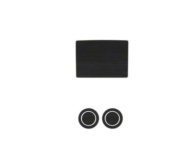 Center Console Cup Holder Inserts; Black/White (17-25 F-150 w/ Bench Seat)