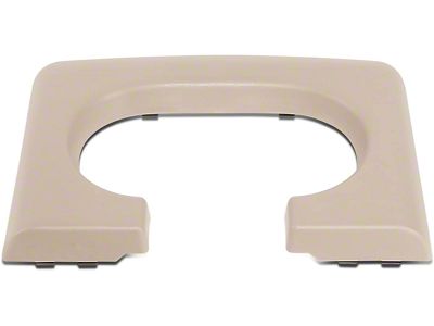 Center Console Cup Holder Trim; Beige (04-14 F-150 w/ Bench Seat)