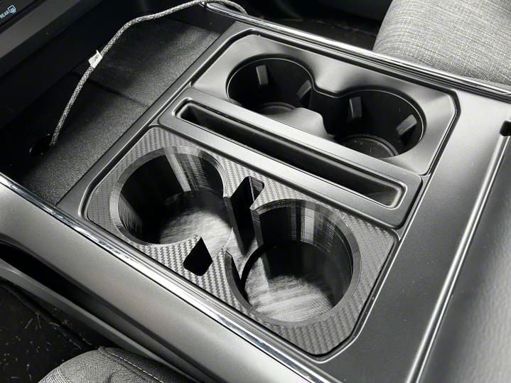 Haven 3D F150 Center Console Cup and Phone Holder Adapter; Black with