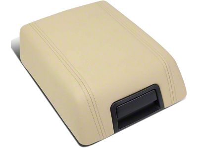 Center Console Lid; Beige Leather (04-08 F-150 w/ Flow-Through Center Console)