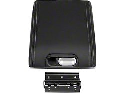 Center Console Lid; Black Leather (09-14 F-150 w/ Flow-Through Center Console)