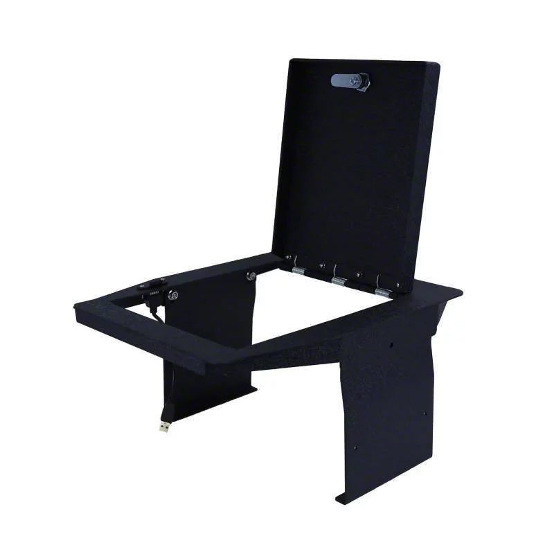 Center Console Safe with 4-Digit Combo Lock; Black (22-24 F-150)