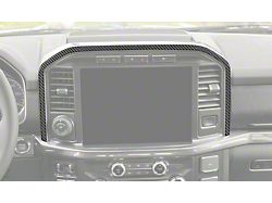 Center Dash Accent Trim; Forged Carbon Fiber (21-25 F-150)