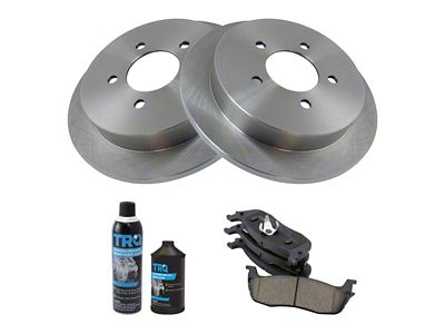Ceramic 5-Lug Brake Rotor and Pad Kit; Rear (97-03 F-150)