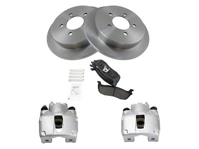 Ceramic 5-Lug Brake Rotor, Pad and Caliper Kit; Rear (99-03 F-150)