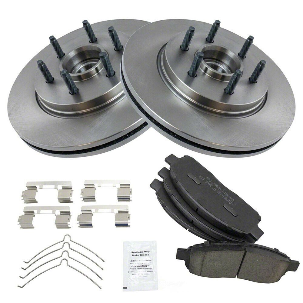 F150 Ceramic 6Lug Brake Rotor and Pad Kit; Front (0408 2WD F150) Free Shipping