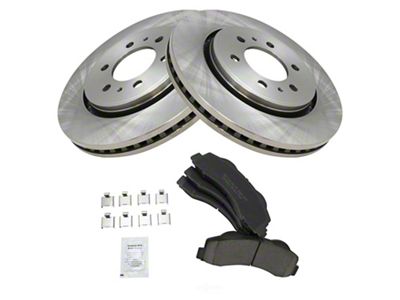 Ceramic 6-Lug Brake Rotor and Pad Kit; Front (10-17 F-150)