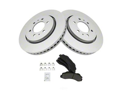 Ceramic 6-Lug Brake Rotor and Pad Kit; Front (10-17 F-150)