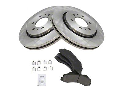 Ceramic 6-Lug Brake Rotor and Pad Kit; Front (10-17 F-150)