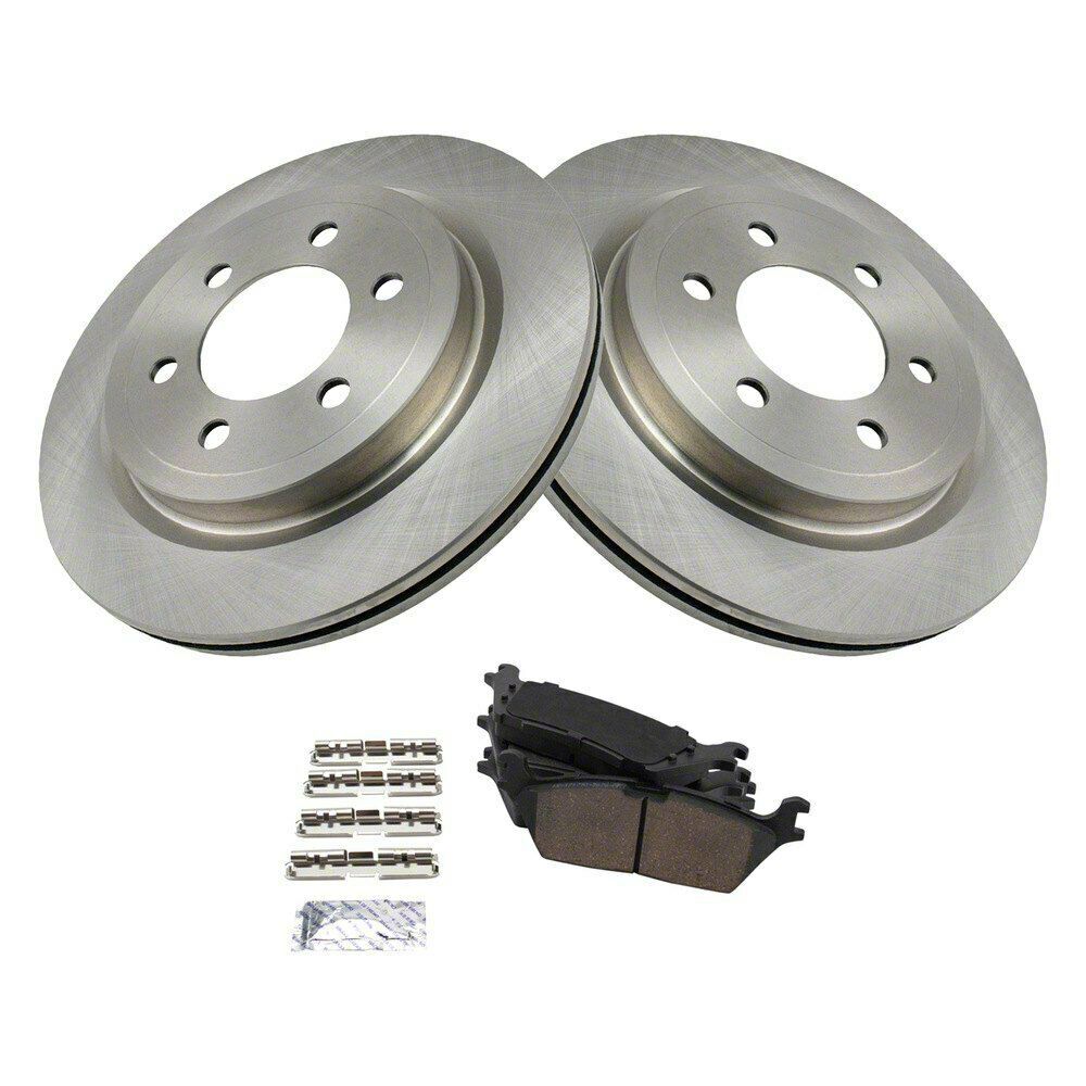 F150 Ceramic 6Lug Brake Rotor and Pad Kit; Rear (1820 F150 w