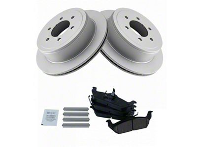 Ceramic 6-Lug Brake Rotor and Pad Kit; Rear (04-11 F-150)