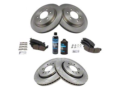 Ceramic 6-Lug Brake Rotor and Pad Kit; Rear (18-20 F-150 w/ Electric Parking Brake)