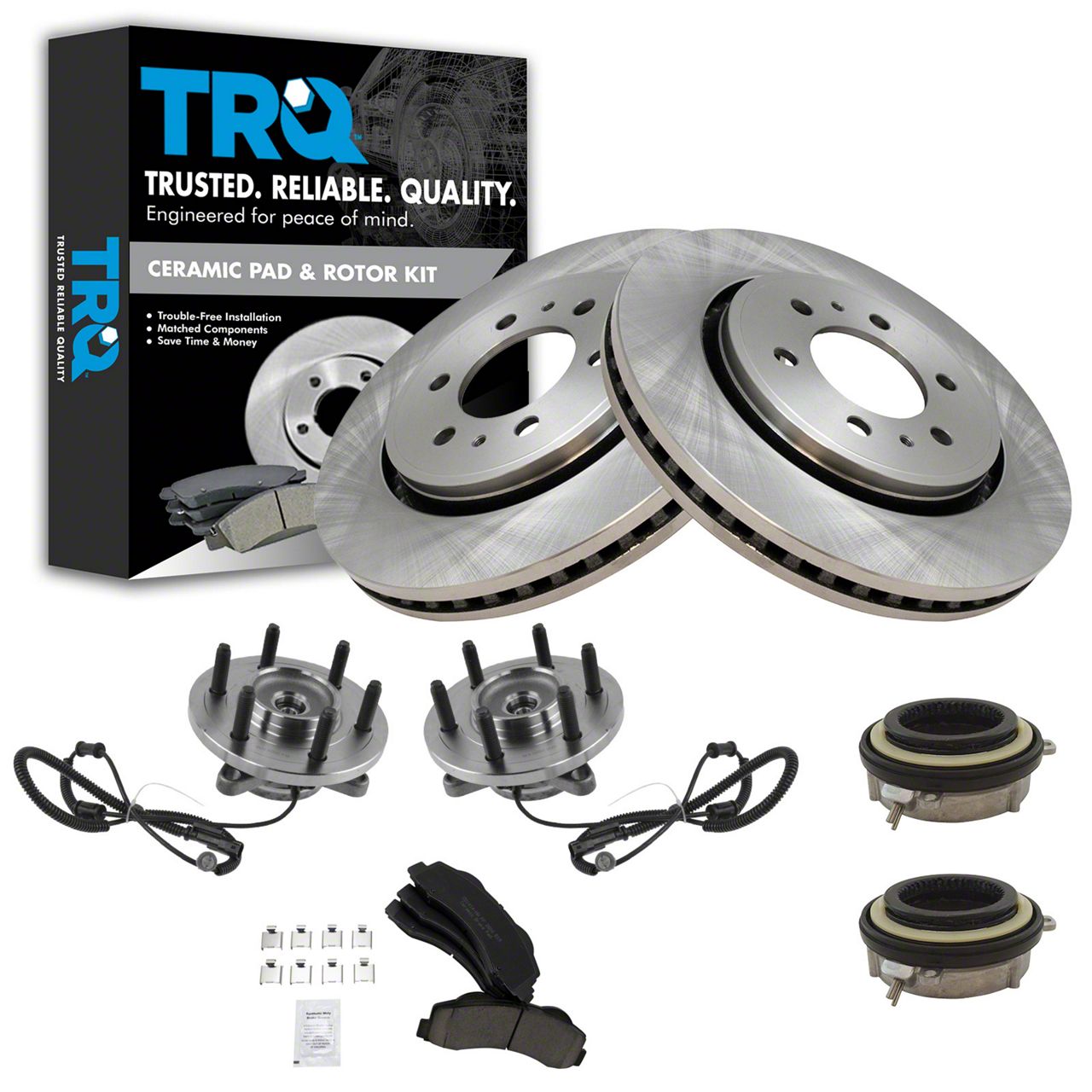 Fts 2000 2001 Ford F-150 4WD Front Drlled Slotted Brakes Rotors + Ceramc Pads | eBay