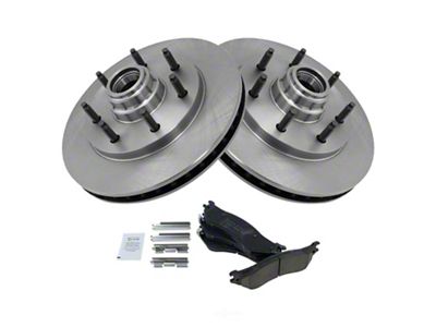 Ceramic 7-Lug Brake Rotor and Pad Kit; Front (99-03 2WD F-150)