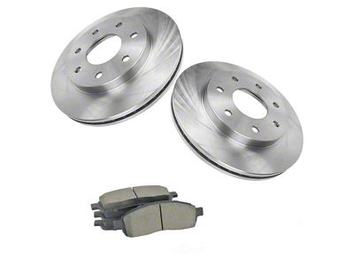 Ceramic 7-Lug Brake Rotor and Pad Kit; Front (04-08 4WD F-150)