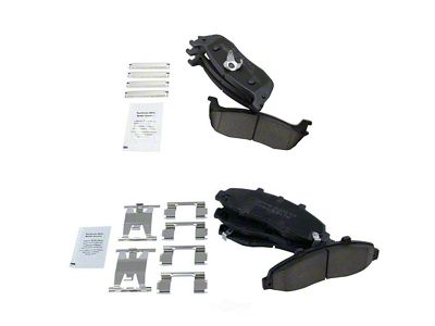 Ceramic Brake Pads; Front and Rear (97-03 F-150 w/ 5-Lug, Excluding Lightning)