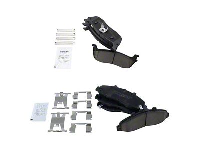 Ceramic Brake Pads; Front and Rear (97-03 F-150 w/ 5-Lug, Excluding Lightning)