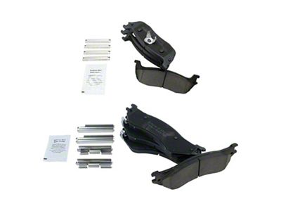 Ceramic Brake Pads; Front and Rear (00-03 F-150 w/ 7-Lug)