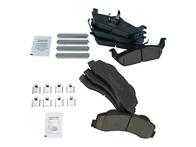 Front Rear Ceramic Brake Pads Kit for 2012 2013 2014 2015 2016